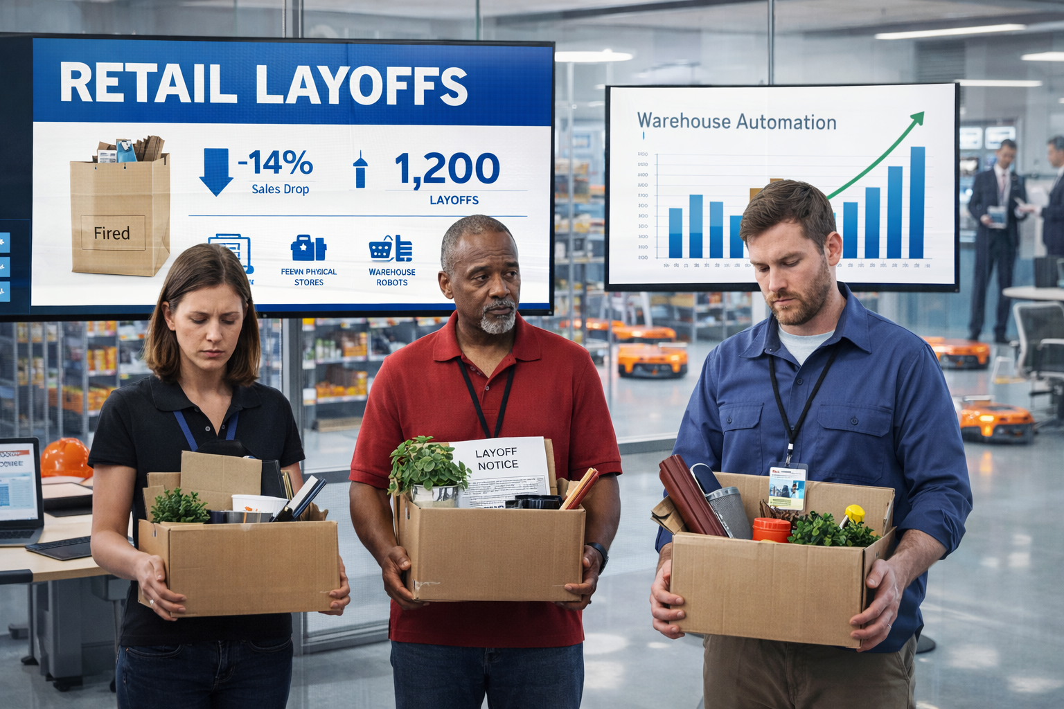 walmart layoffs corporate restructuring concept